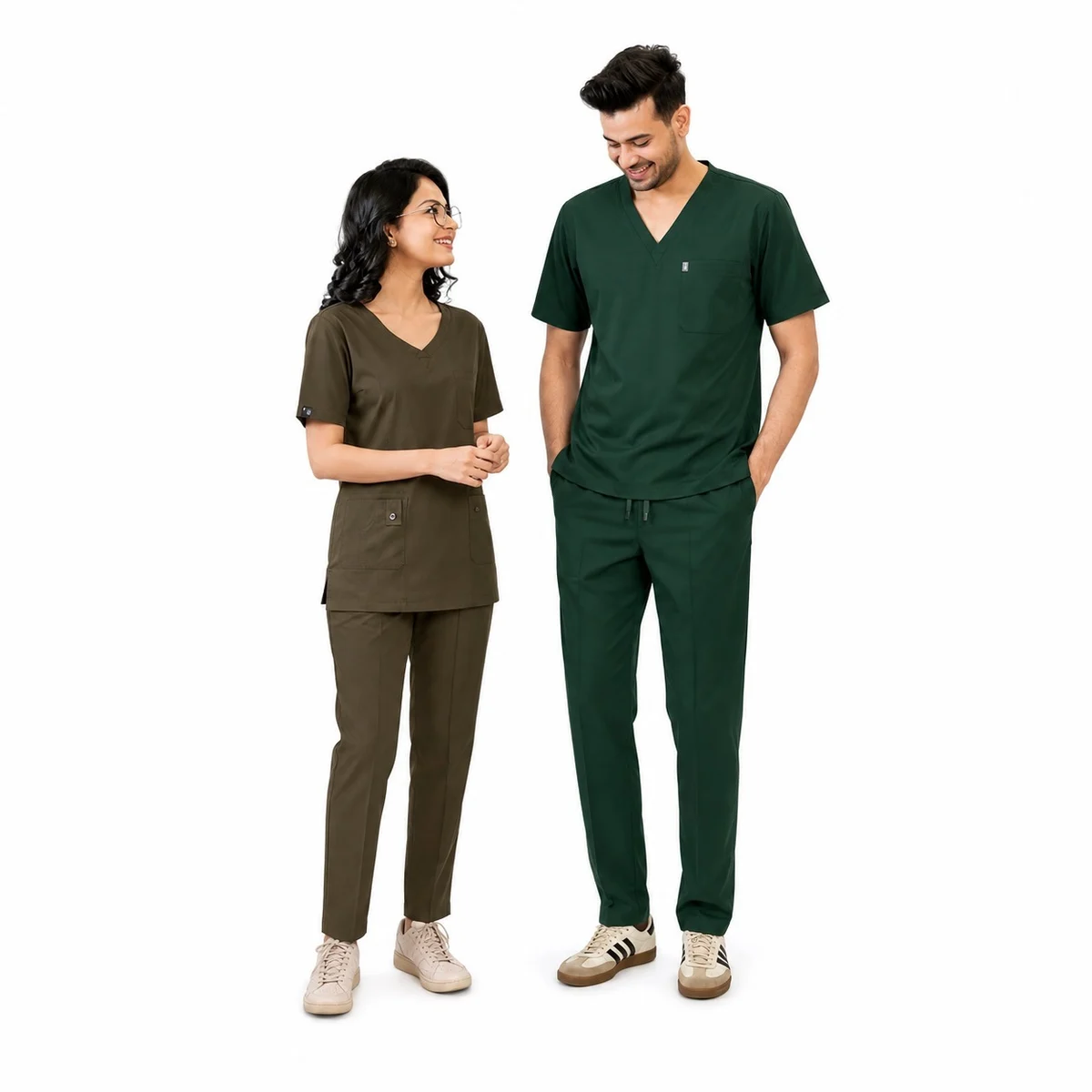 Unisex Poly-Cotton Medical Scrub Set