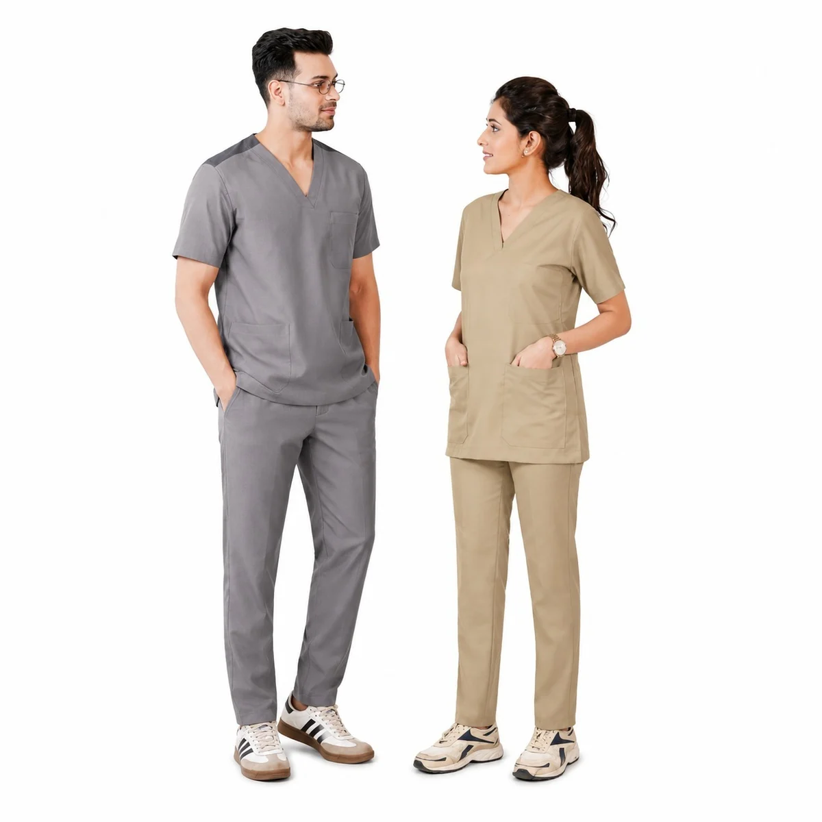 Unisex Poly-Cotton Scrub Set