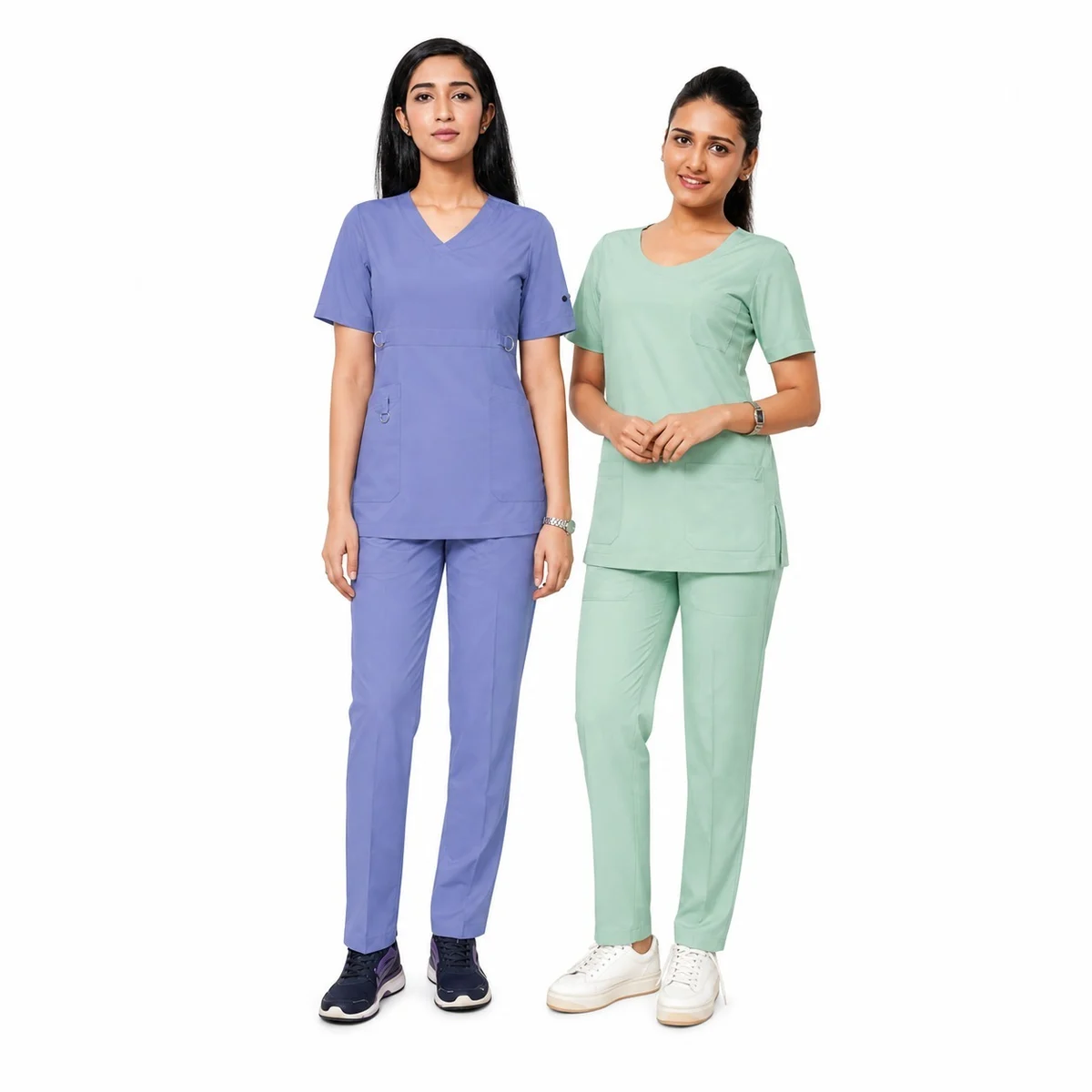 Womens Poly-Cotton Medical Scrub Set