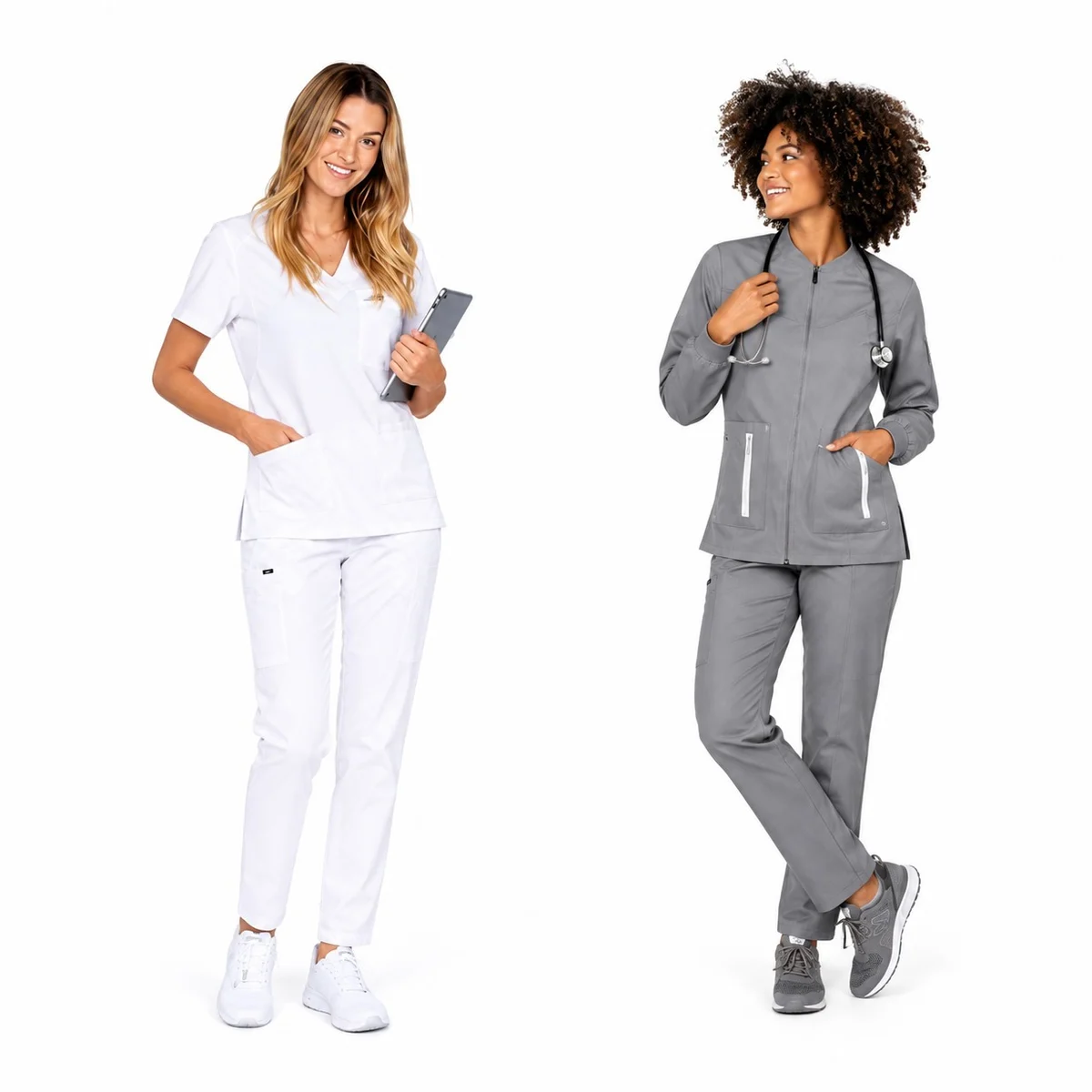 Womens Poly-Cotton Scrub Set