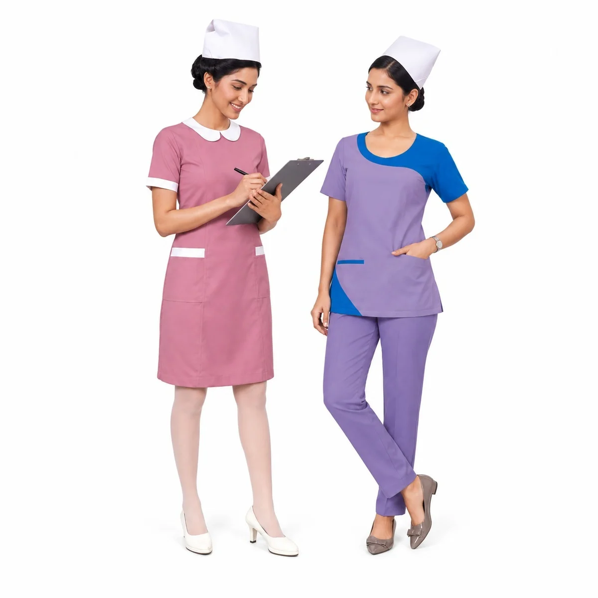 Womens Nurse Uniform Dress and Scrub Set