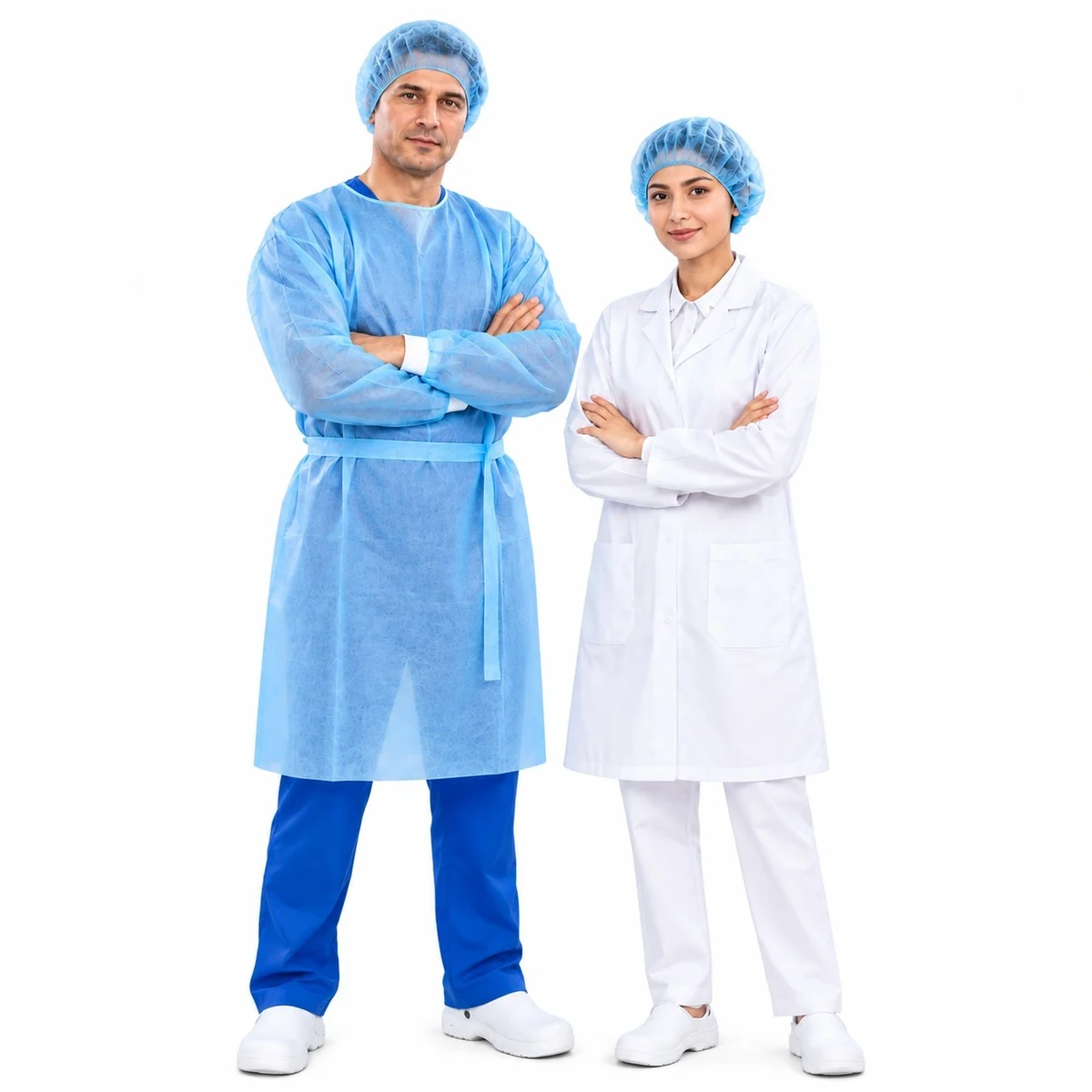 Surgical Gown and Lab Coat Healthcare Set