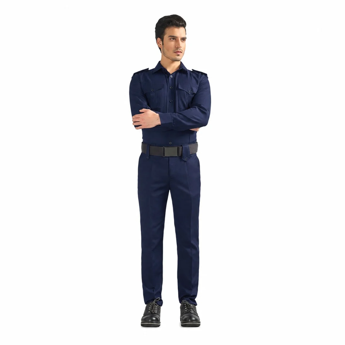 Mens Navy Blue Industrial Uniform Set