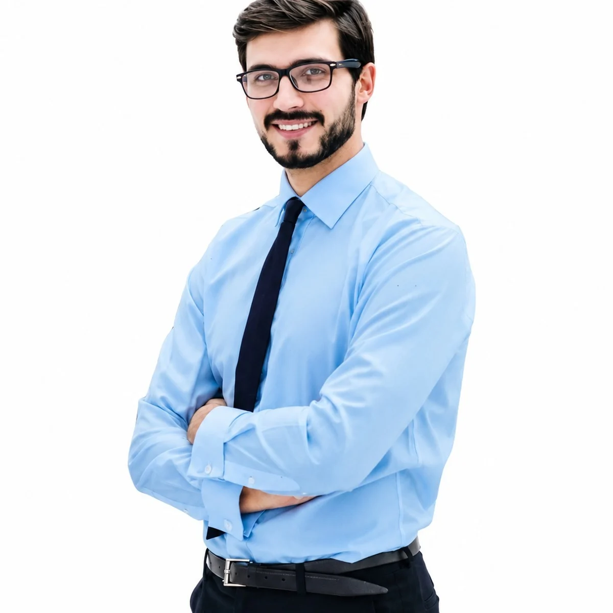 Mens Light Blue Corporate Uniform Set
